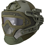 Шлем Fast PJ с защитной маской (Olive)