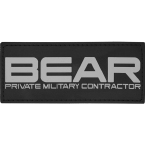 Патч "BEAR", ПВХ, прямоугольник, 12 x 5 см