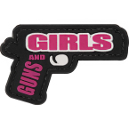Патч "Guns and girls", ПВХ, 6.9 x 4.4 см