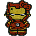 Патч "Hello Kitty. Железный человек", 6.8 x 8.9 см