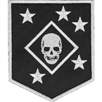 Патч "MARSOC Marine Raiders", черный, 8.4 x 9.9 см