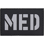 Патч "MED", кордура, 8 x 5 см (Call Sign Patch) (Black)