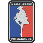 Патч "Major League Primadonna", ПВХ, 4.3 x 6.8 см