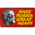Патч "Make Russia great again", ПВХ, красный, 8.9 x 5 см