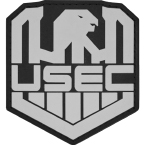 Патч "USEC", ПВХ, эмблема, 7.3 x 7.9 см