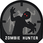 Патч "Zombie Hunter", ПВХ, acu, 5 x 5 см