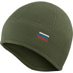 Шапка "6 клиньев" с увеличенной зоной ушей, флис (Stich Profi) (Olive)