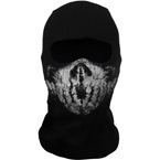 Балаклава GHOST Call of Duty V2, 1 отверстие (Black-White)