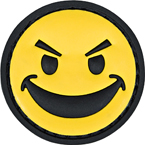 Патч "Смайлик", ПВХ, диаметр 4 см