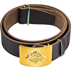 Ремень поясной кожаный РПС-07-10, пряжка "ВС РФ" (Brown)