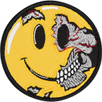 Патч "Смайлик-зомби", диаметр 8 см