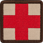 Патч "Медицинский крест", тан, 5 x 5 см