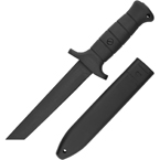 Нож тренировочный KM 2000 с ножнами (резиновый) (Black) (Дайс)