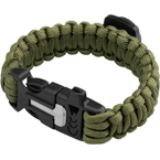 Браслет из паракорда (компас, свисток, огниво) (Olive)
