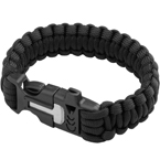 Браслет из паракорда (свисток, огниво) (Black)