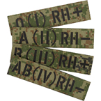 Патч "Группа крови", Цифра РФ, 10 x 2.5 см (Call Sign Patch)