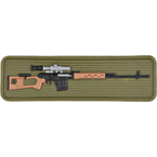 Патч "СВД", ПВХ, олива, 8.2 x 2.5 см
