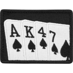 Патч "Карты пики", черный, 7.9 x 6 см