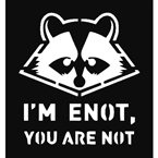 Трафарет для покраски магазинов "Енот" (Airsoft Store)