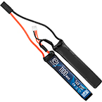 Аккумулятор 7.4V 1100mAh 20C CQB (LiPo) (BlueMAX) (Mini Tamiya)
