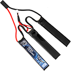 Аккумулятор 11.1V 1100mAh 20C CQB (LiPo) (BlueMAX) (Mini Tamiya)
