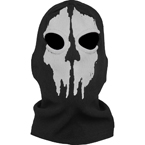 Балаклава GHOST Elias Commander, 2 отверстия (Black-White)
