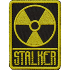 Патч "Сталкер радиация", черно-желтый, 5.8 x 7.8 см