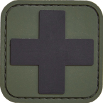 Патч "Медицинский крест", ПВХ, олива/черный, 5 x 5 см