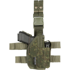 Кобура набедренная под ПЯ и Глок, с карманом (Viking Gear) (Цифра РФ)