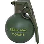 Граната учебная M67 RS с шарами (с активной скобой) (СтрайкАрт)