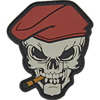 Патч "Череп с папиросой", ПВХ, 8.4 x 9.6 см