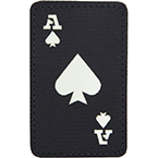 Патч "Туз пик", кордура, 5 x 8 см (Call Sign Patch) (Black)