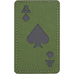 Патч "Туз пик", кордура, 5 x 8 см (Call Sign Patch) (Olive)
