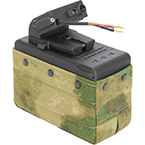 Магазин электрический (BullGear) для M249 2700ш (со вставкой) (Green Camo)