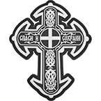 Патч "Спаси и сохрани", ПВХ, черный/белый, 7.3 x 9 см