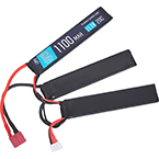 Аккумулятор 11.1V 1100mAh 20C CQB (LiPo) (BlueMAX) (Т-коннектор)