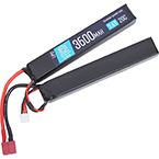 Аккумулятор 7.4V 3600mAh 20C CQB (LiPo) (BlueMAX) (Т-коннектор)