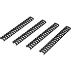 Мягкие накладки на RIS-цевье, 4 шт (Double Bell) (HM0411) (Black)