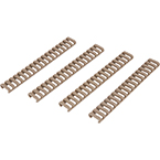 Мягкие накладки на RIS-цевье, 4 шт (Double Bell) (HM0411) (Tan)