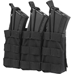 Подсумок открытый под 3 магазина М/АК серии (Tornado Tactical) (Черный)